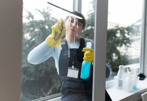 Nettoyage de vitres intérieures et extérieures à la Cellette